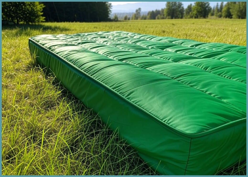 Aoran 캠핑침대 자충매트 방수 두꺼운 휴대용, 녹색