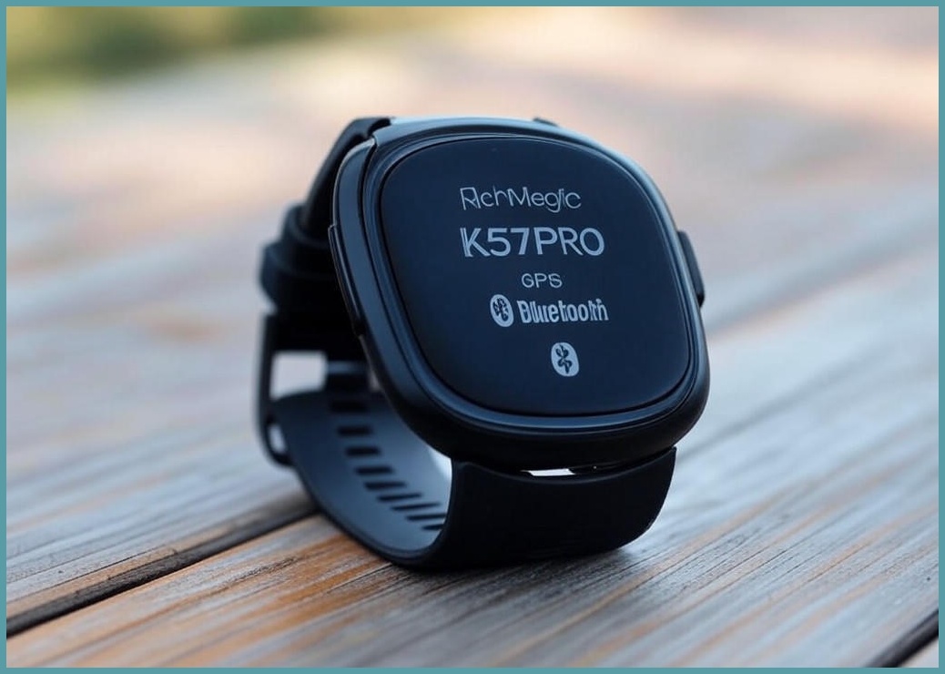 RichMagic K57PRO 1.96인치 아웃도어 방진 스마트워치 블루투스통화 음성비서 GPS IP68 방수 스포츠워치 49mm, 블랙, 49cm, GPS + 블루투스