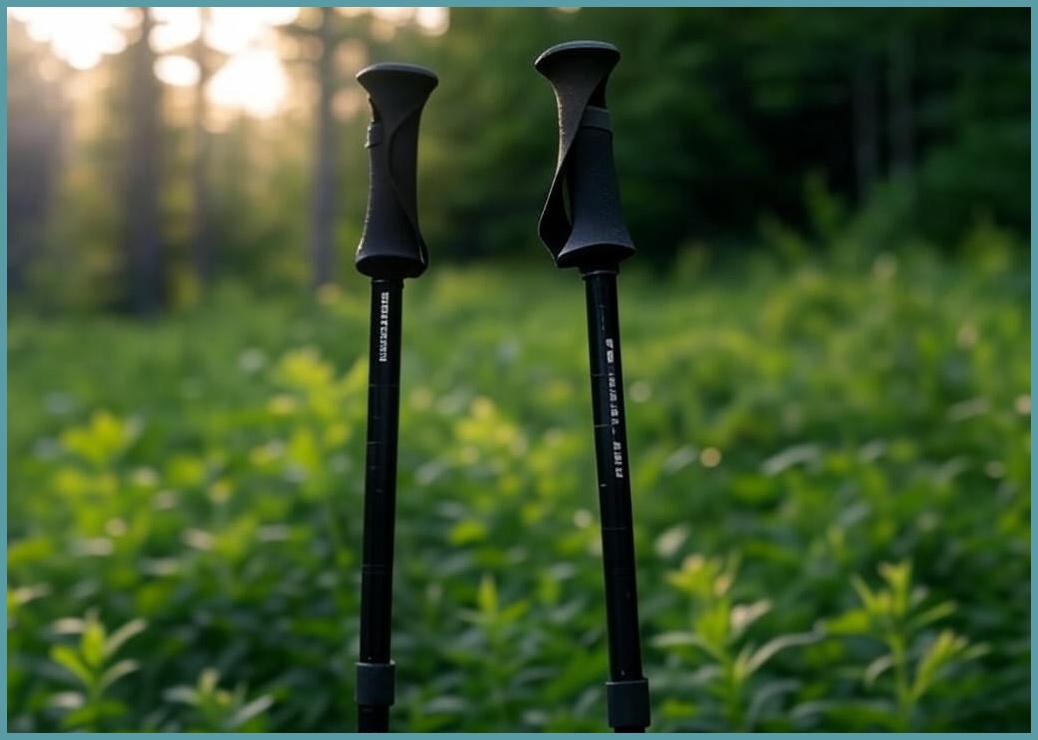 T렉스 하이레벨 등산스틱, 블랙, 2개
