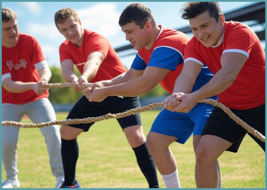 꼬리잡기 게임 밴드 4개입 체육대회 단체게임, 1세트 - 이미지 1