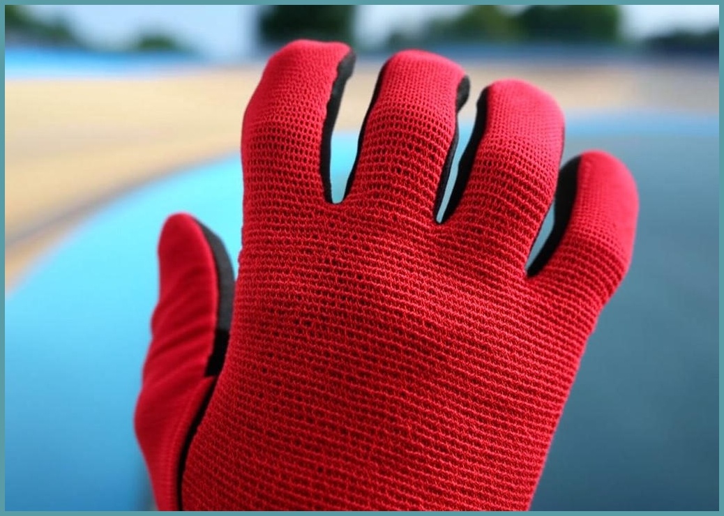 달리즈 GS-01 메쉬 스포츠 자전거 반장갑, 레드