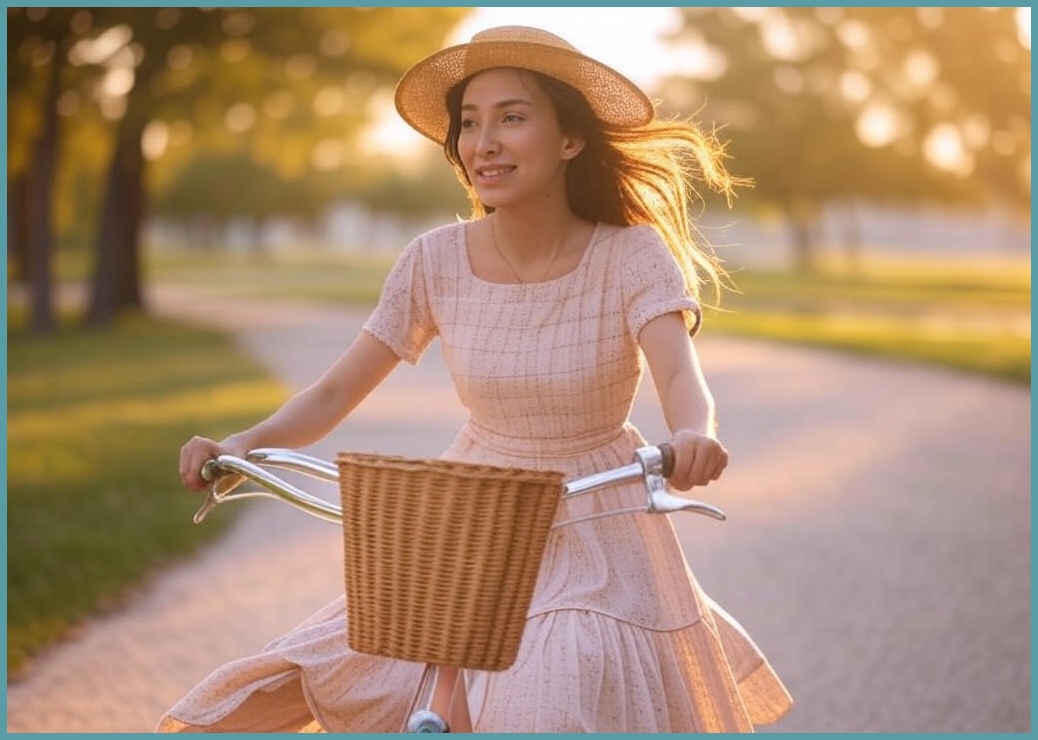 비딩카 여성 클래식 자전거 22인치 - 이미지 1