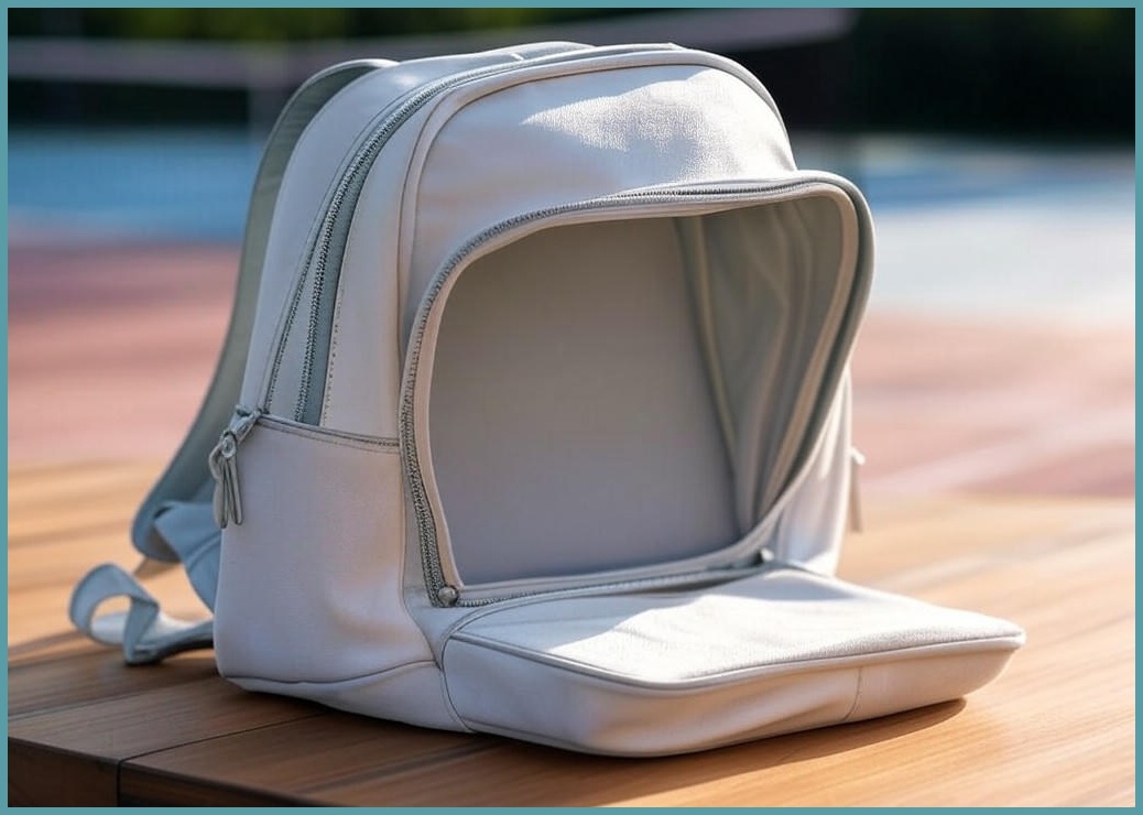 아폴린 테니스 가방 백팩(화이트), 1개