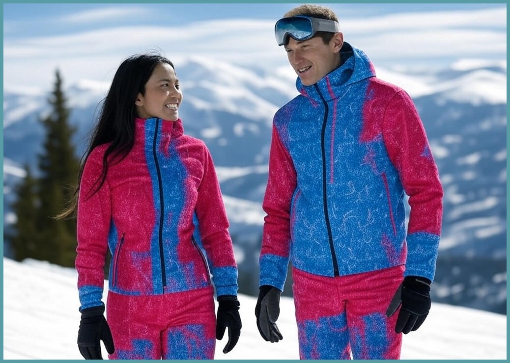 여성 남자 남녀공용 스키복 보드복 세트 - 이미지 1