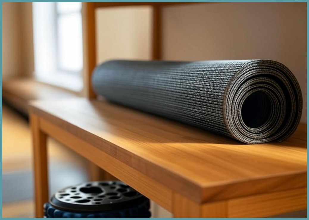 요가매트 폼롤러 보관함 거치대 정리함 수납함, 1개