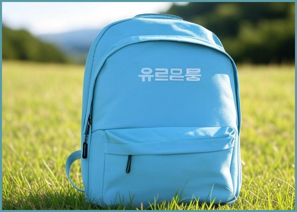 유로유통 가벼운 아웃도어 경량 소형 배낭 등산가방, 블루