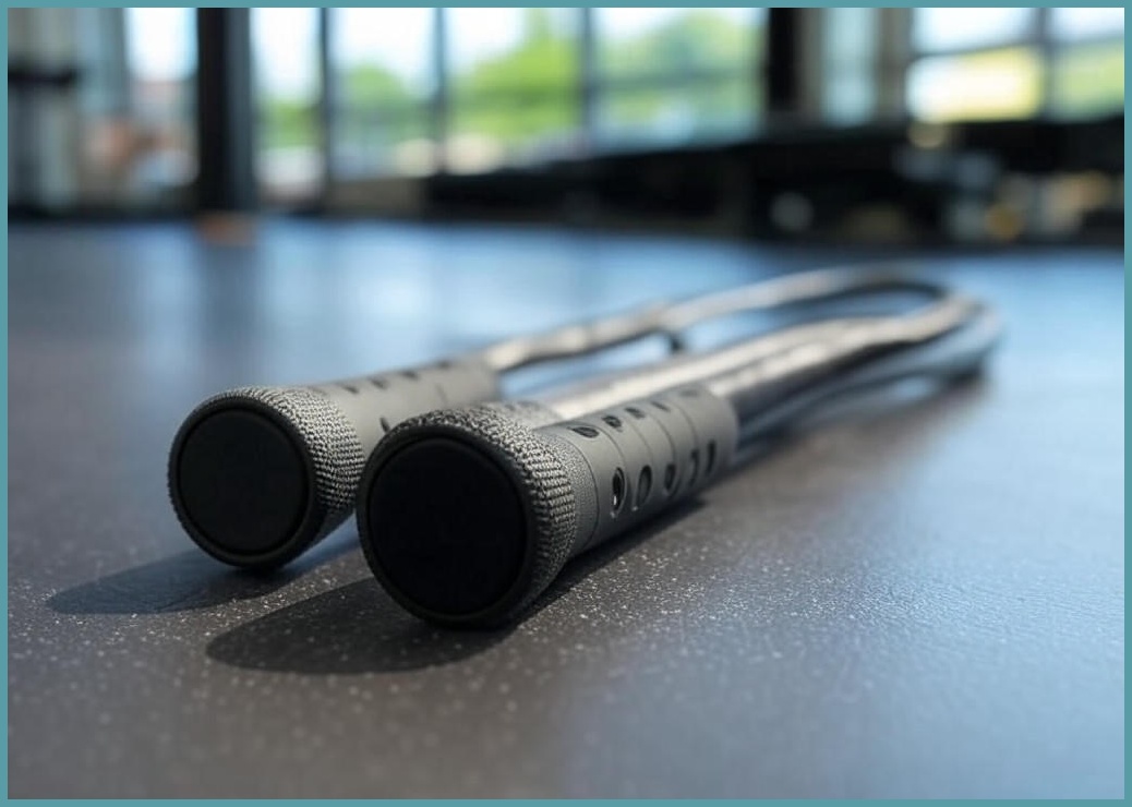 줄넘기 고급형 핸드그립 운동용 에바 - 이미지 1