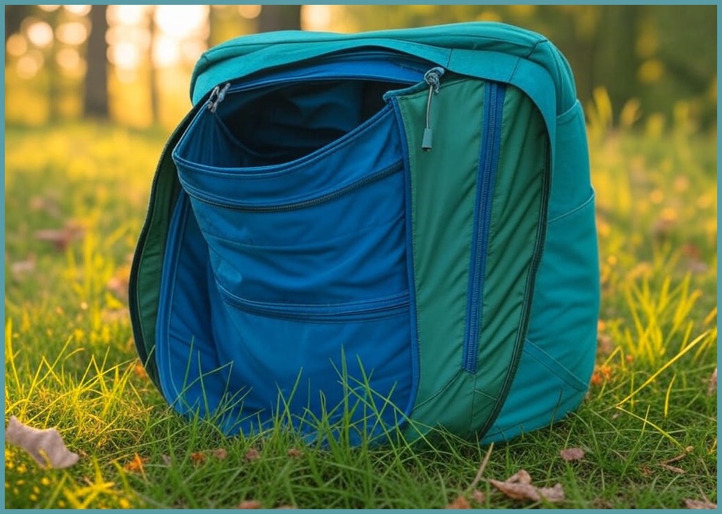 초경량 접이식 포켓 백팩 아웃도어 기능성 등산 가방 방수배낭 20L 엄선라이프 - 이미지 1