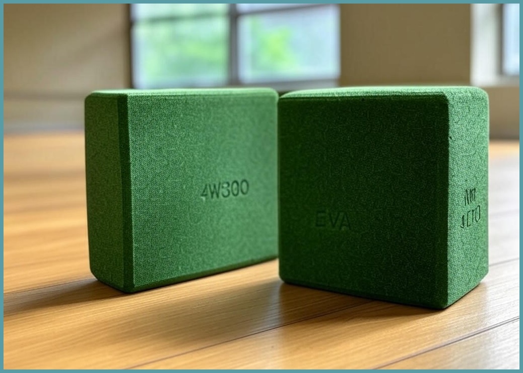 코히모 필라테스 스트레칭 EVA 폼 요가 블럭 4W300, 2개, 그린