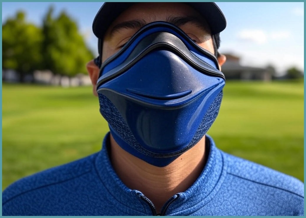 피크라운 자외선차단마스크 쿨링 UV차단 스포츠 골프 풀커버 - 이미지 1