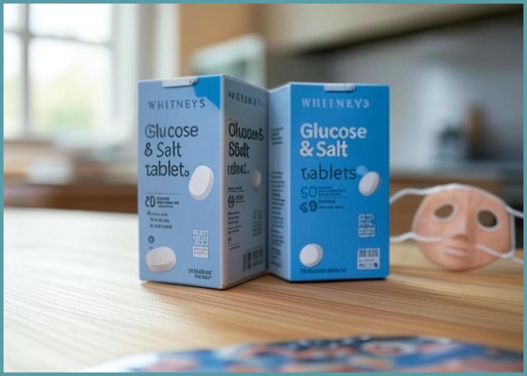 휘트니스 식염 포도당 총120정, 60정 X 2박스(마스크사은품)